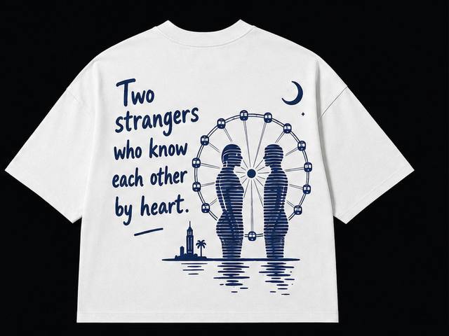 Футболка NUIT Two Strangers — White, вид сзади